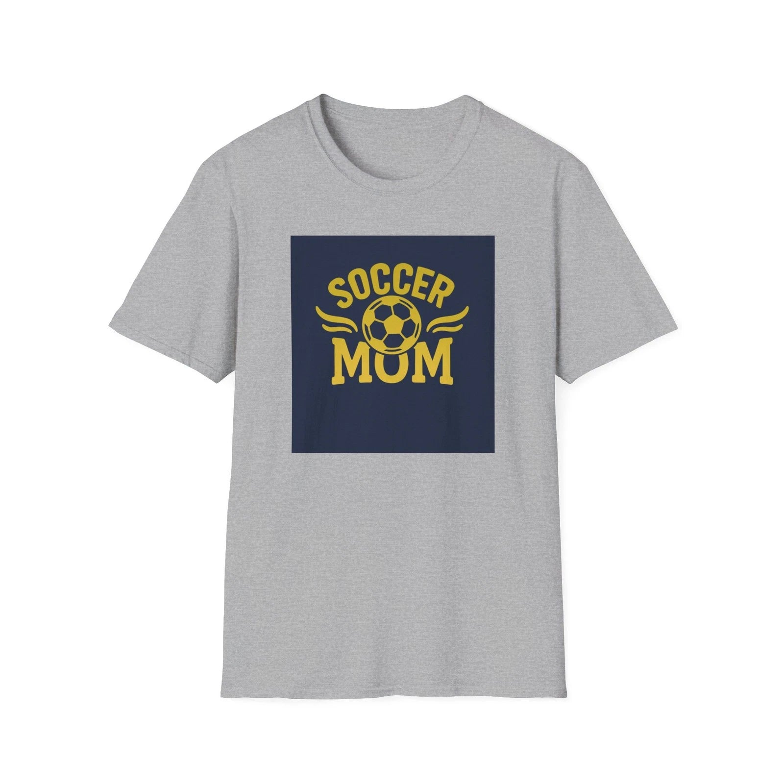 Game-Day Gold & Navy “Soccer Mom” T-Shirt