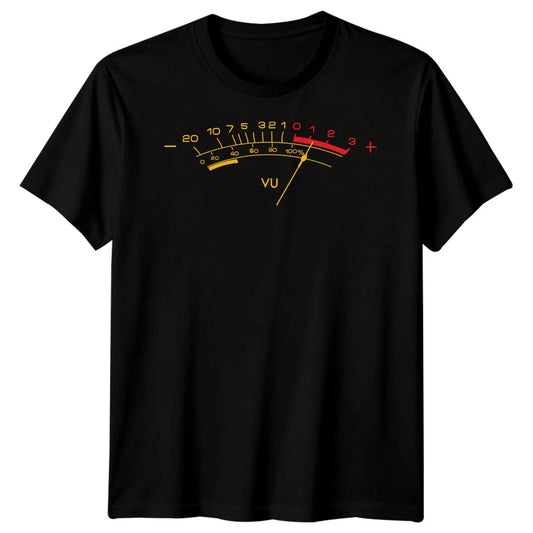 VU Meter Music Production Audio Engineering Mens T-Shirt Womens Graphic Tee