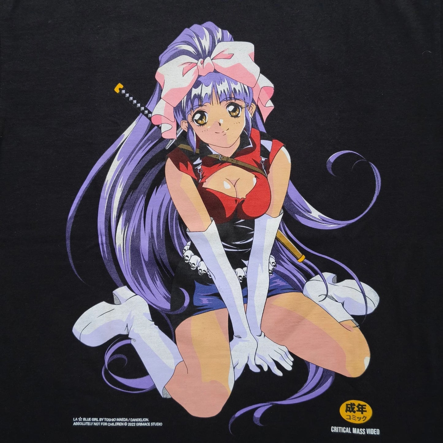 La Blue Girl 2022 Very Rare Anime Boot Shirt