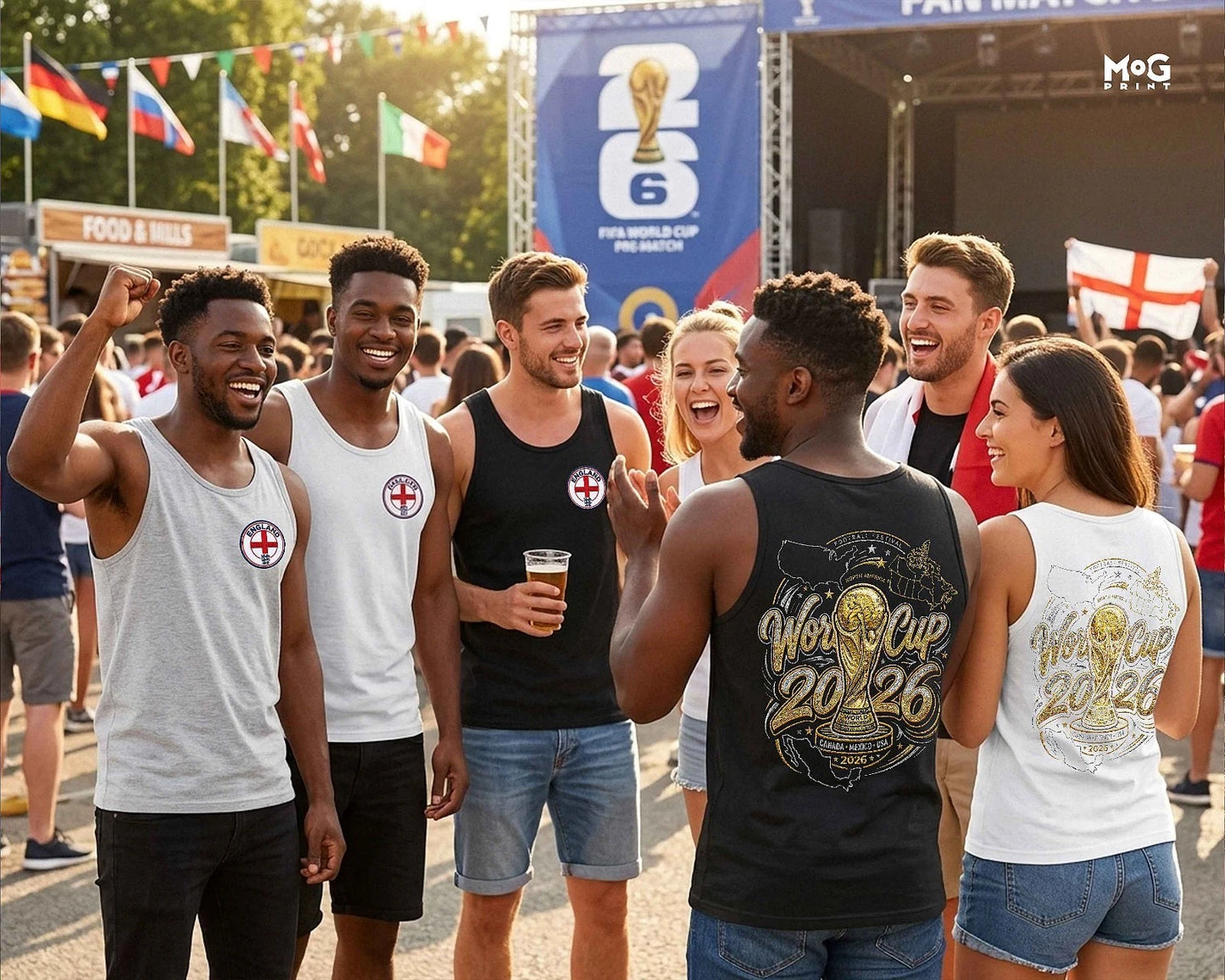 Custom Country Flag Football Vest World Soccer Cup Tank Personalised Fan Gifts