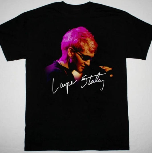 Layne Staley Alice In Chains signed T-Shirt Black Cotton