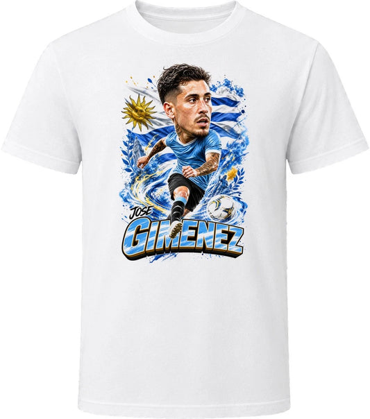 Jose Maria Gimenez Uruguay Soccer Caricature 2026 World Cup T Shirt