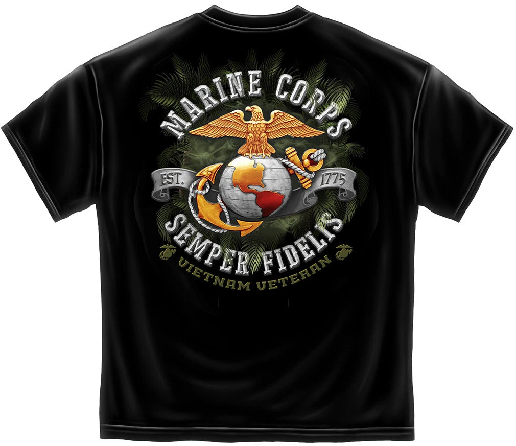 New MARINE CORPS  VIETNAM VETERAN  T SHIRT
