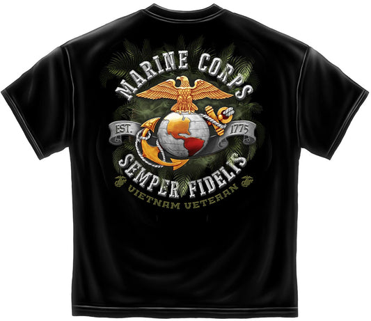 New MARINE CORPS  VIETNAM VETERAN  T SHIRT