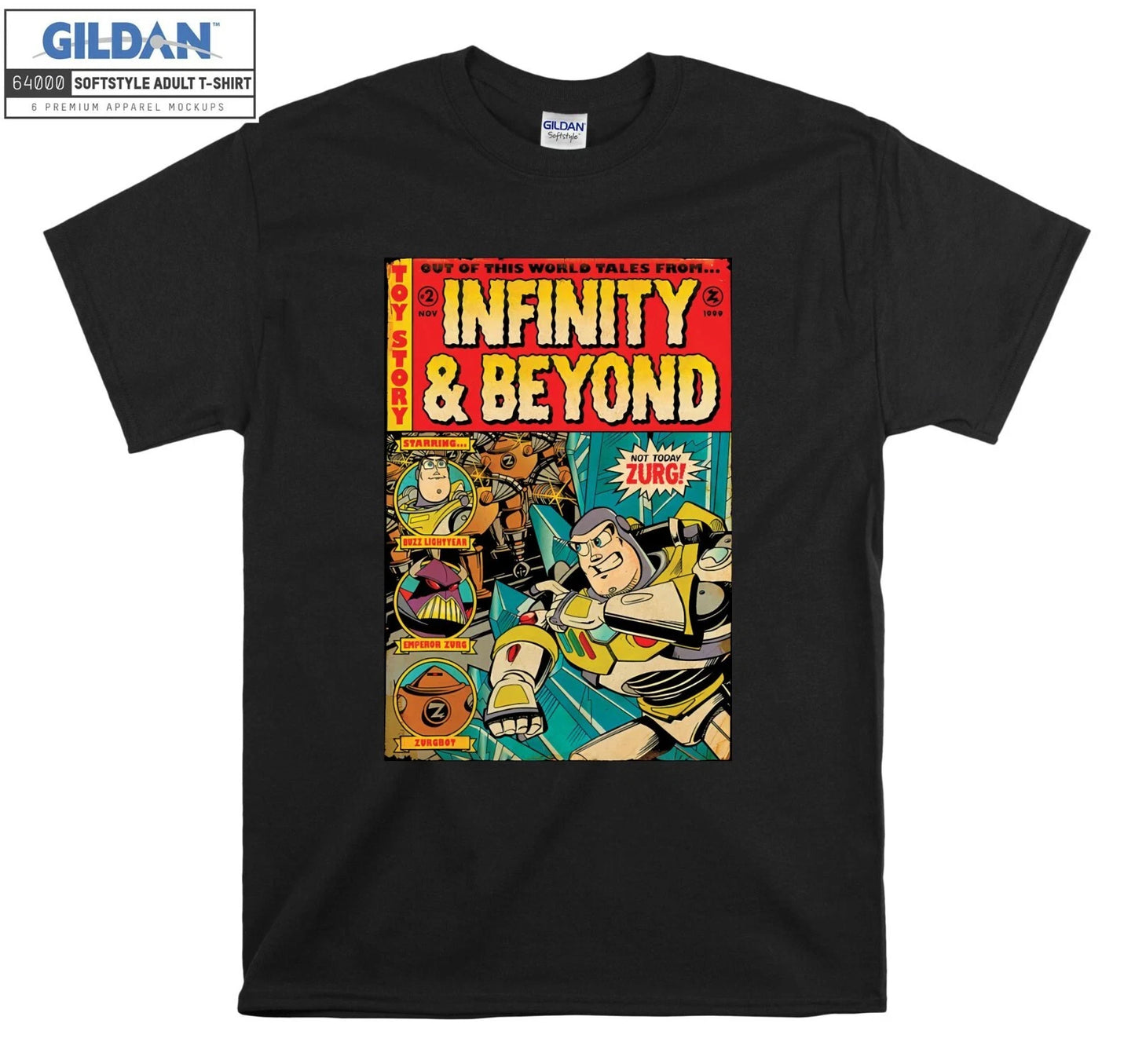 Disney Toy Story Buzz Light T-shirt Gift T shirt Men Women Unisex Tshirt 6317