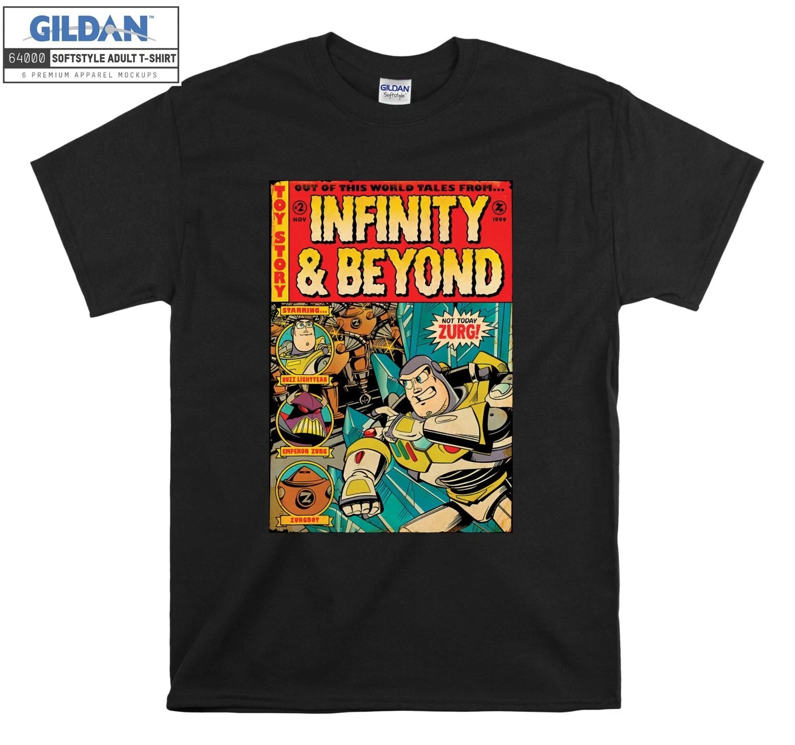 Disney Toy Story Buzz Light T-shirt Gift T shirt Men Women Unisex Tshirt 6317
