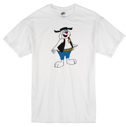 DEPUTY DAWG TERRYTOONS CARTOON DOG CLASSIC VINTAGE RETRO ANIMATION WHITE T-SHIRT