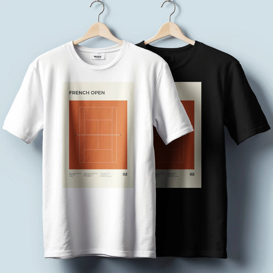 French Open Tennis Court T-Shirt – Legacy of Tennis Graphic | Unisex