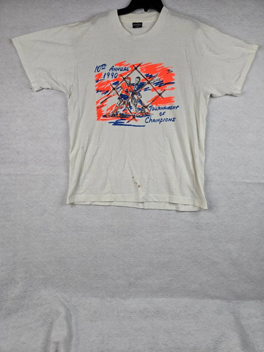 Vintage Soccer T-shirt. Tournament Of Champions. SizeXL. 90's