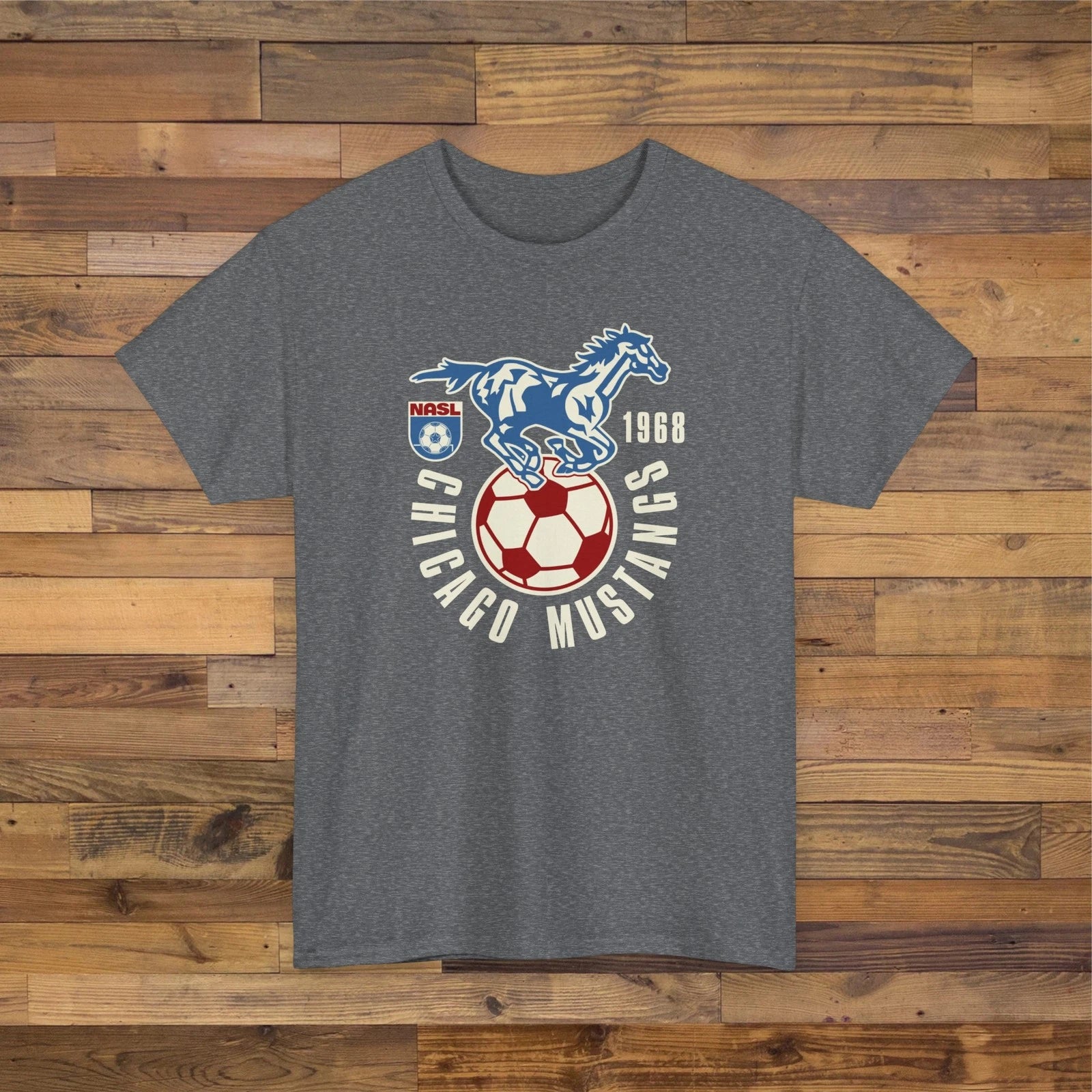 Chicago Mustangs 1968 NASL Vintage Soccer Premium Unisex T-Shirt - Cubs Bulls
