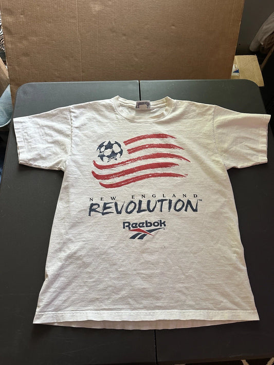 Vintage 90s New England Revolution Reebok Soccer Tee | L