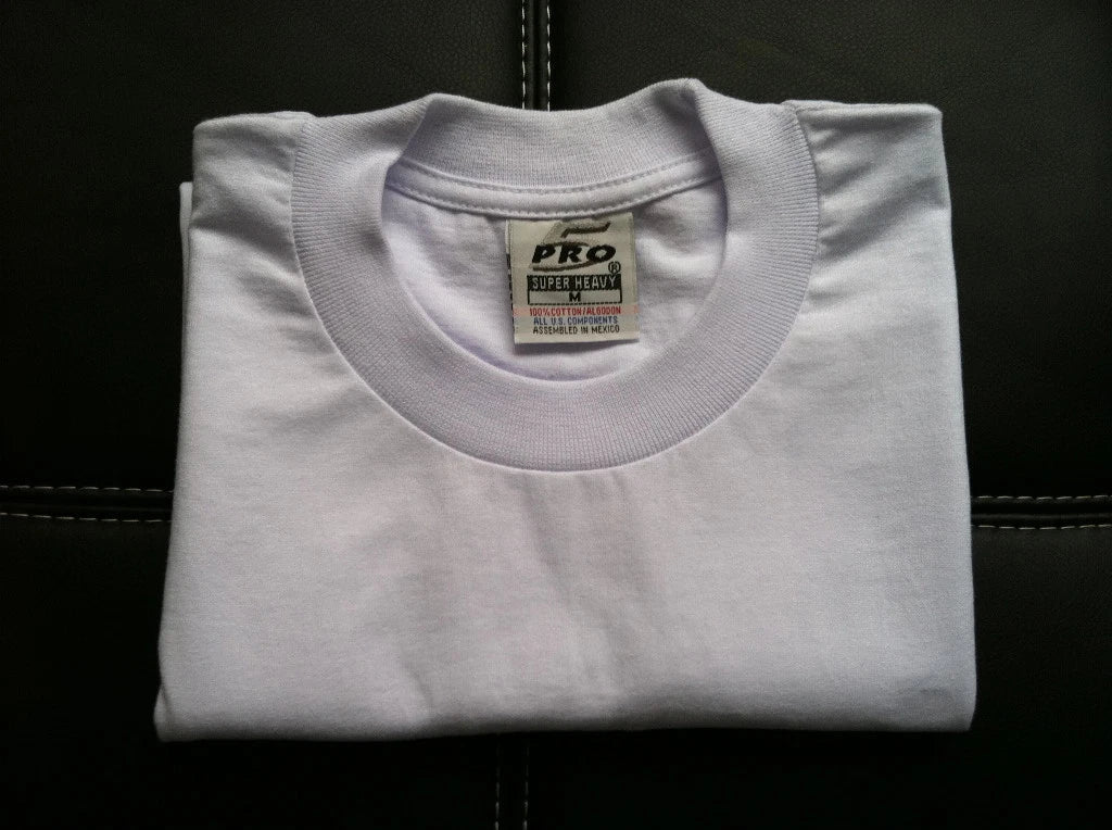 6 NEW PRO 5 PRO5 T-SHIRT SUPER HEAVY WHITE TEE PLAIN BLANK XLT TALL 6PC