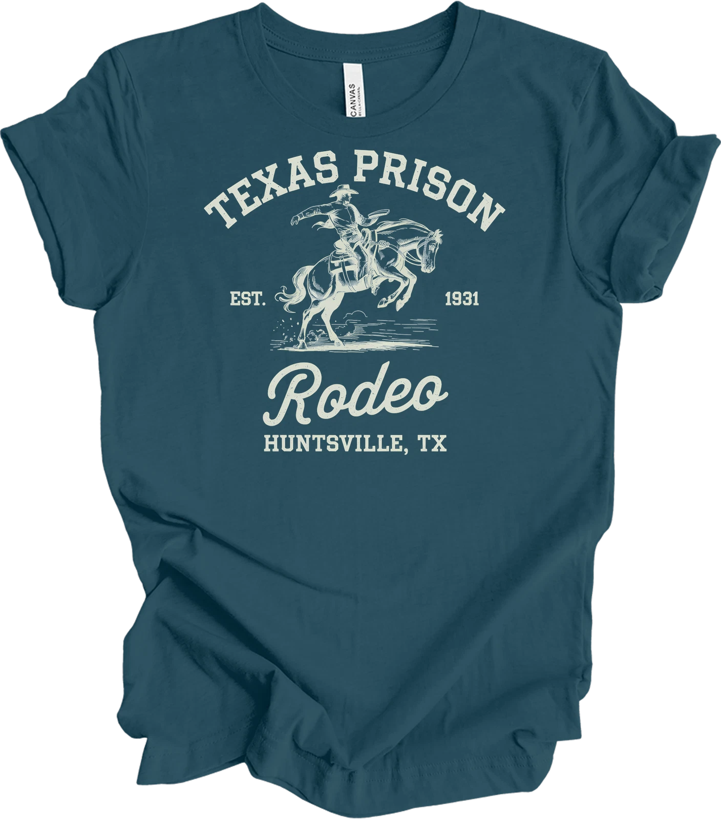 Texas Prison Rodeo T-Shirt | Huntsville Cowboy Retro Style