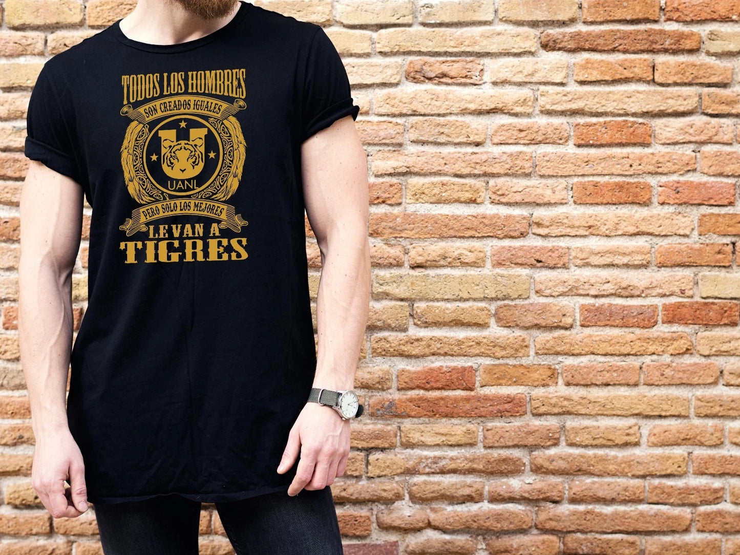Solo Los Mejores Le van a Tigres Monterrey  Futbol Black t-shirt tshirt  playera