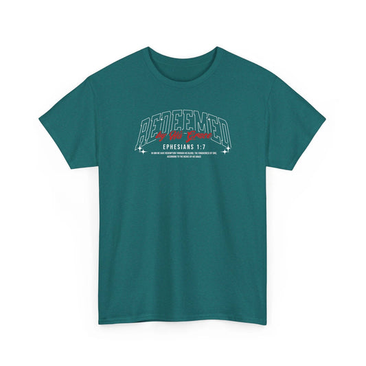 Redeemed By His Grace Christian Bible Verse T-Shirt – Ephesians 1:7