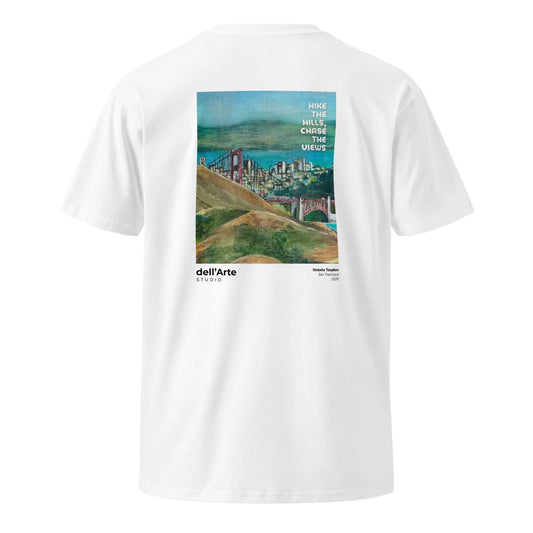 Unisex San Francisco Watercolor T-Shirt Graphic Artist Custom Print Tee