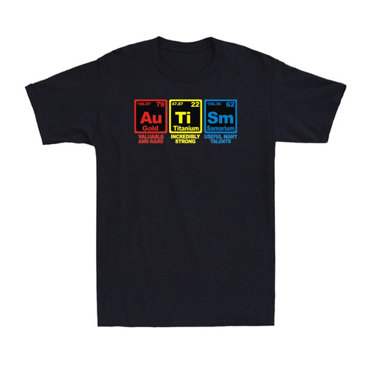 Autism Awareness Elements Periodic Table World Autism Awareness Men's T-Shirt
