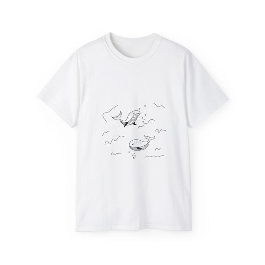 Whale Nature Fish Sea Animal Ocean | Custom Graphic T-Shirt