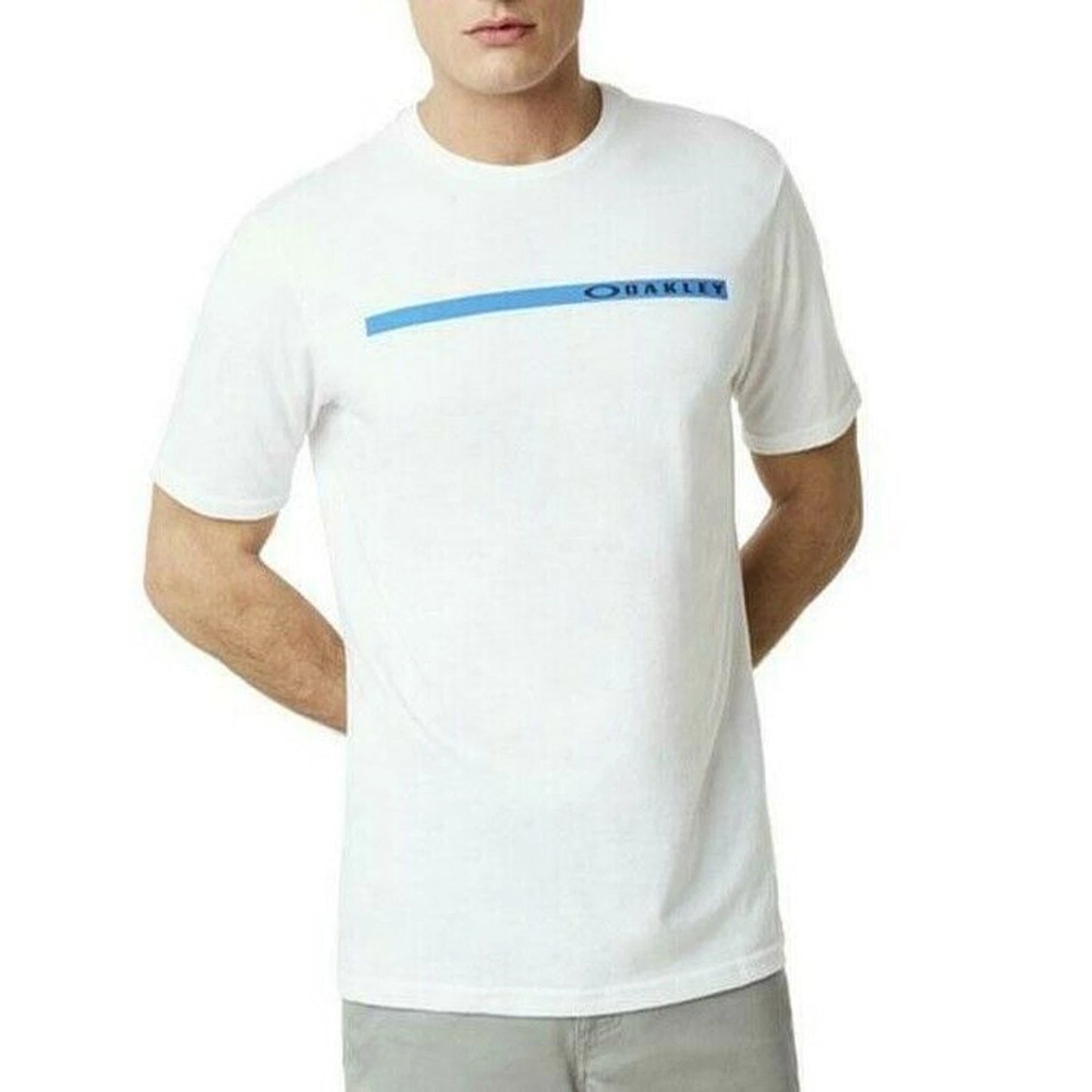 Oakley Men Tee T Shirt White Cotton TBL Mw4 Size L