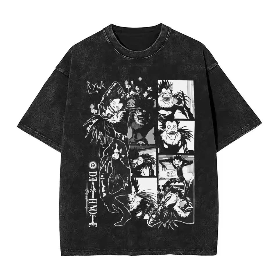 Anime Death Note T Shirt Graphic Tee Vintage Style Cotton