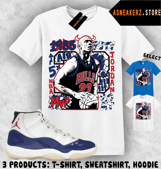 Tee Shirt Matching AJ 11 Rare Air 2025 To Match Sneaker Vintage MJ Bulls T-Shirt