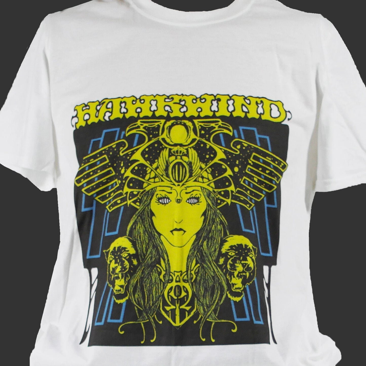 HAWKWIND PROG ROCK METAL T-SHIRT unisex white S-3XL
