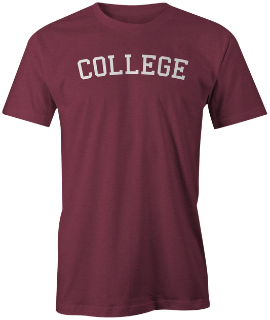 College University Logo T-shirt | Novelty Funny Gift Idea Shirt
