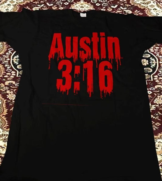 Vintage Steve Austin1998 3 - 16 Blood From A Stone T Shirt