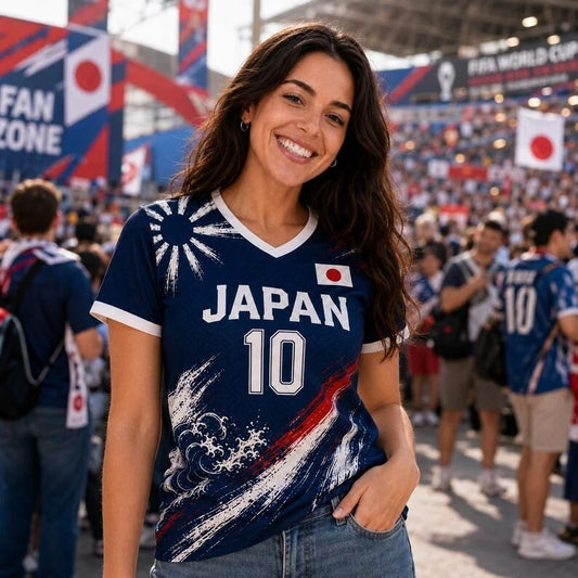 Personalized Japan Football Shirts, Custom Soccer Jersey Shirt, Mother Fan Outfi