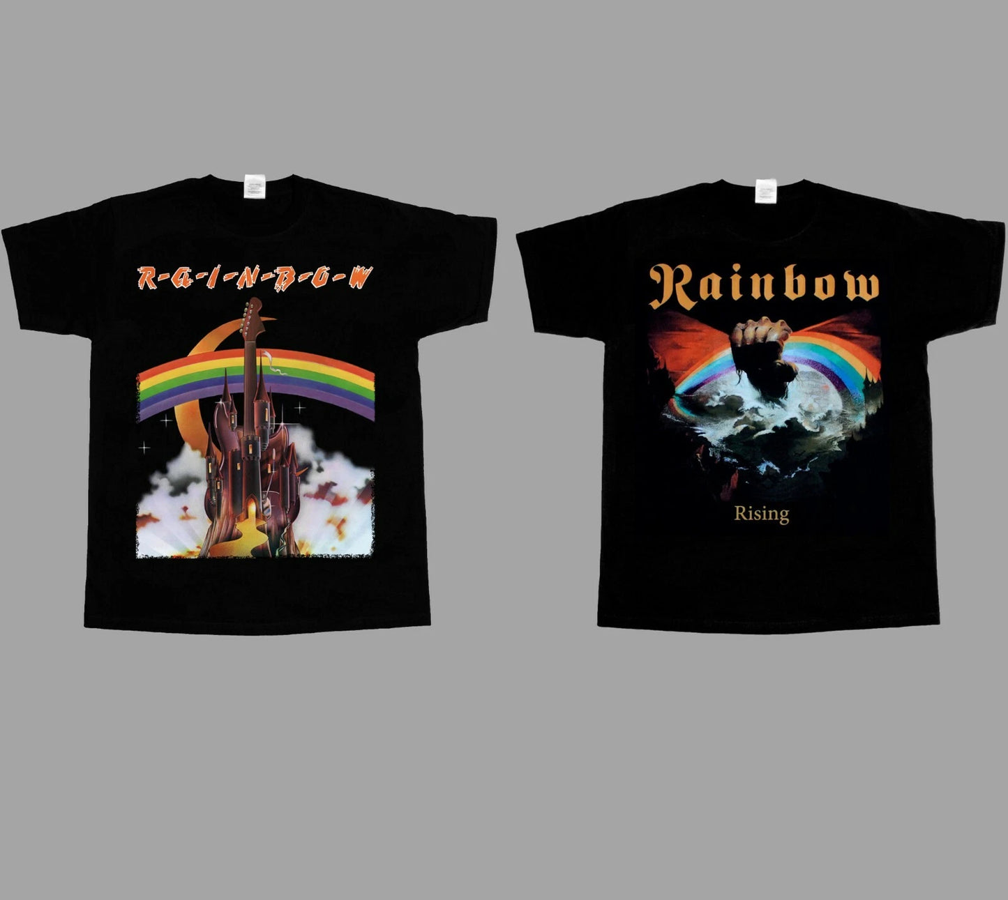 S - 5XL RAINBOW RISING RICHIE BLACKMORE NEW BLACK SHORT/LONG SLEEVE T-SHIRT