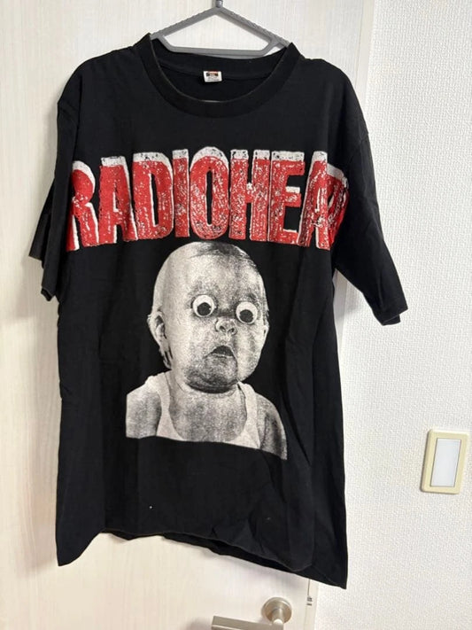 RADIOHEAD Vintage All Over Print Shirt AOP Band T Shirt Rare Giant Tag 90s XL