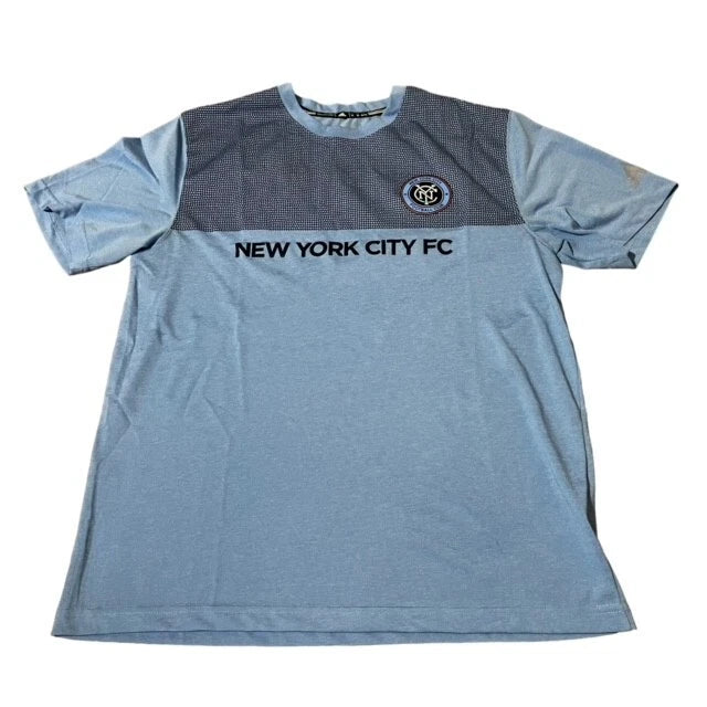 New York City FC Major League Soccer Adidas Short Sleeve T Shirt Blue Size XL
