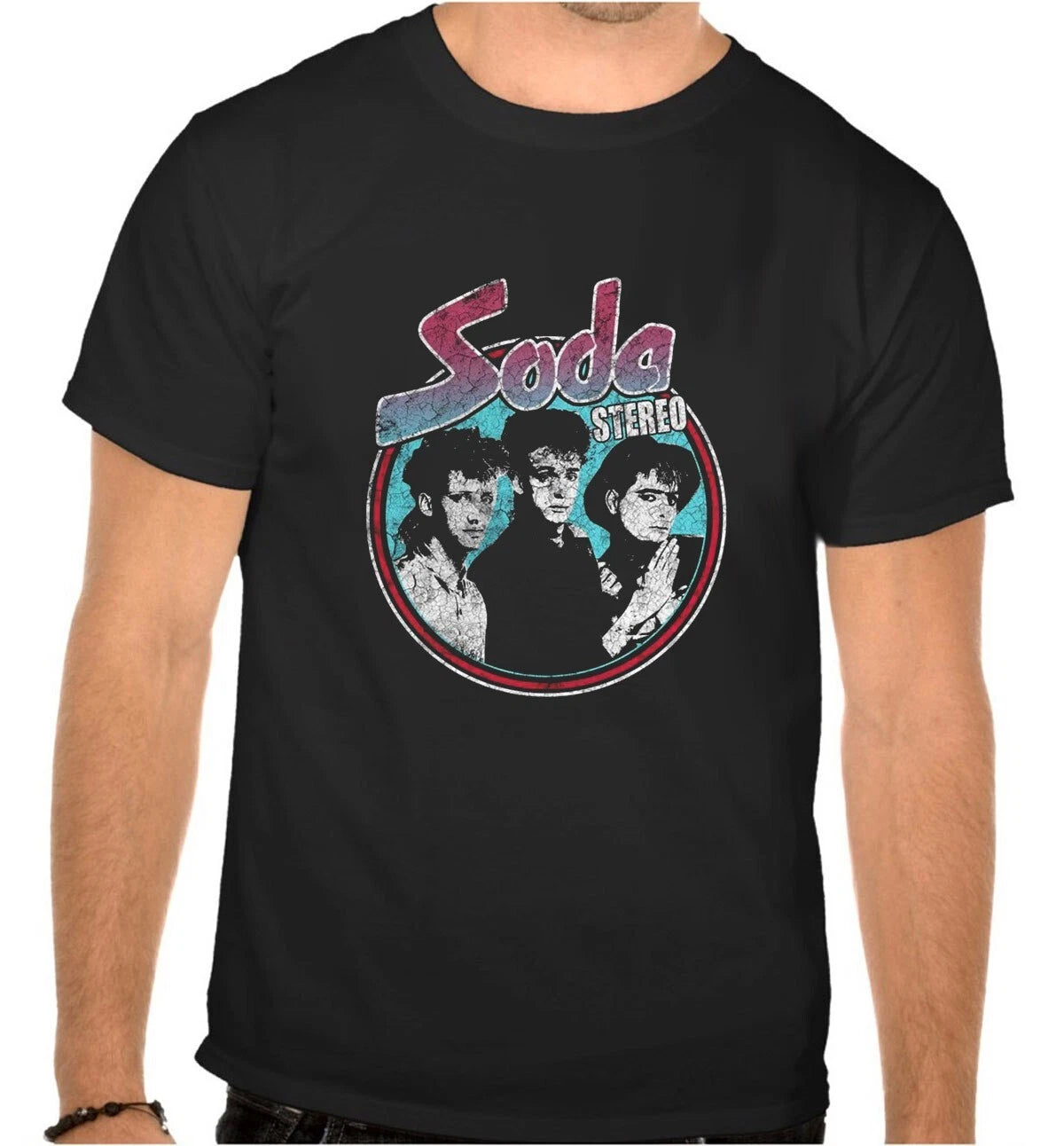 Soda Stereo Pop Rock Music BLACK T-Shirt - 1197