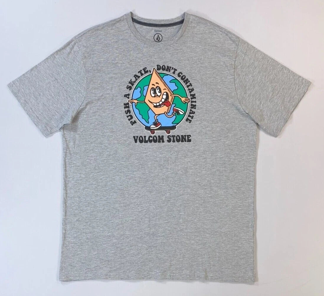 Men's Volcom Modern Fit "Push a Skate, Don't Contaminate" Earth Day T-Shirt
