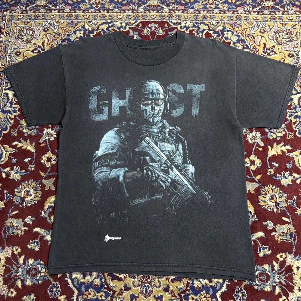 CoD Modern Warfare 2 MW Ghost T-Shirt Video Game Promo Graphic Tee