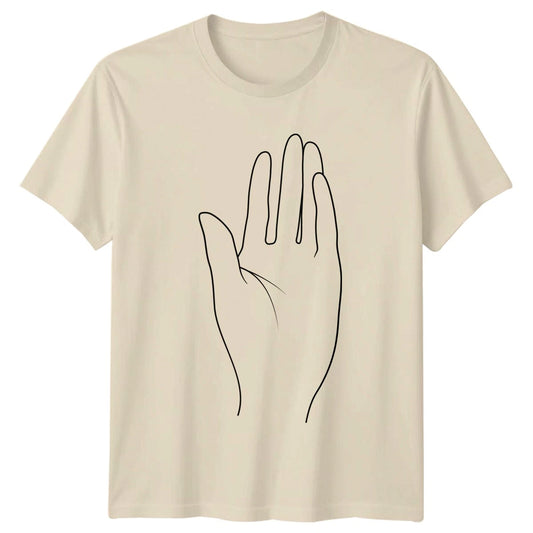 Simple Minimalist Hand T-Shirt Anatomy Art Design General Gift For Him And Her