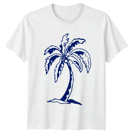 Palm Tree Tropical Tree Mens T-Shirt Womens Graphic Tee Unisex Beach Vacation