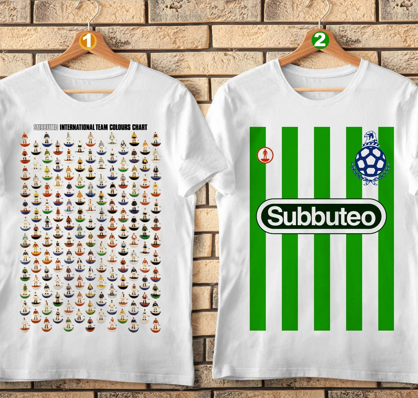 SUBBUTEO Tshirt, Football Fan. Classic, retro, table football. Poster Chart T