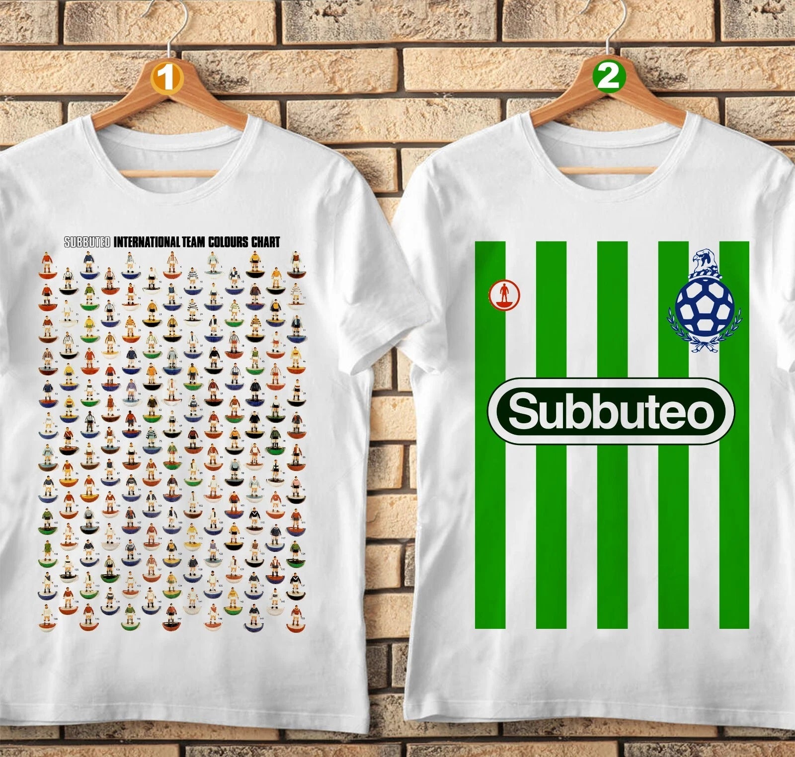 SUBBUTEO Tshirt, Football Fan. Classic, retro, table football. Poster Chart T