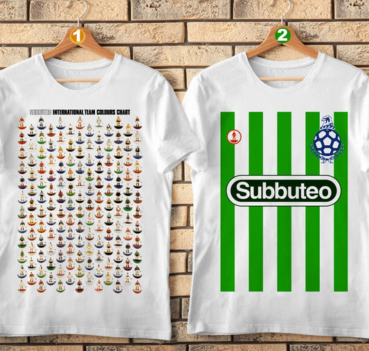 SUBBUTEO Tshirt, Football Fan. Classic, retro, table football. Poster Chart T