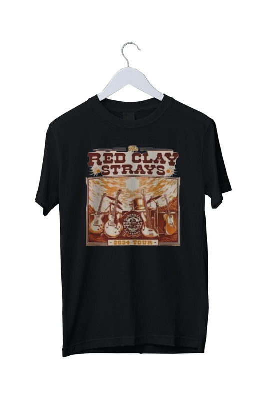 The Red Clay Strays Tour 2024 Graphic Print T-Shirt Mens S M L XL 2 3 4 XL