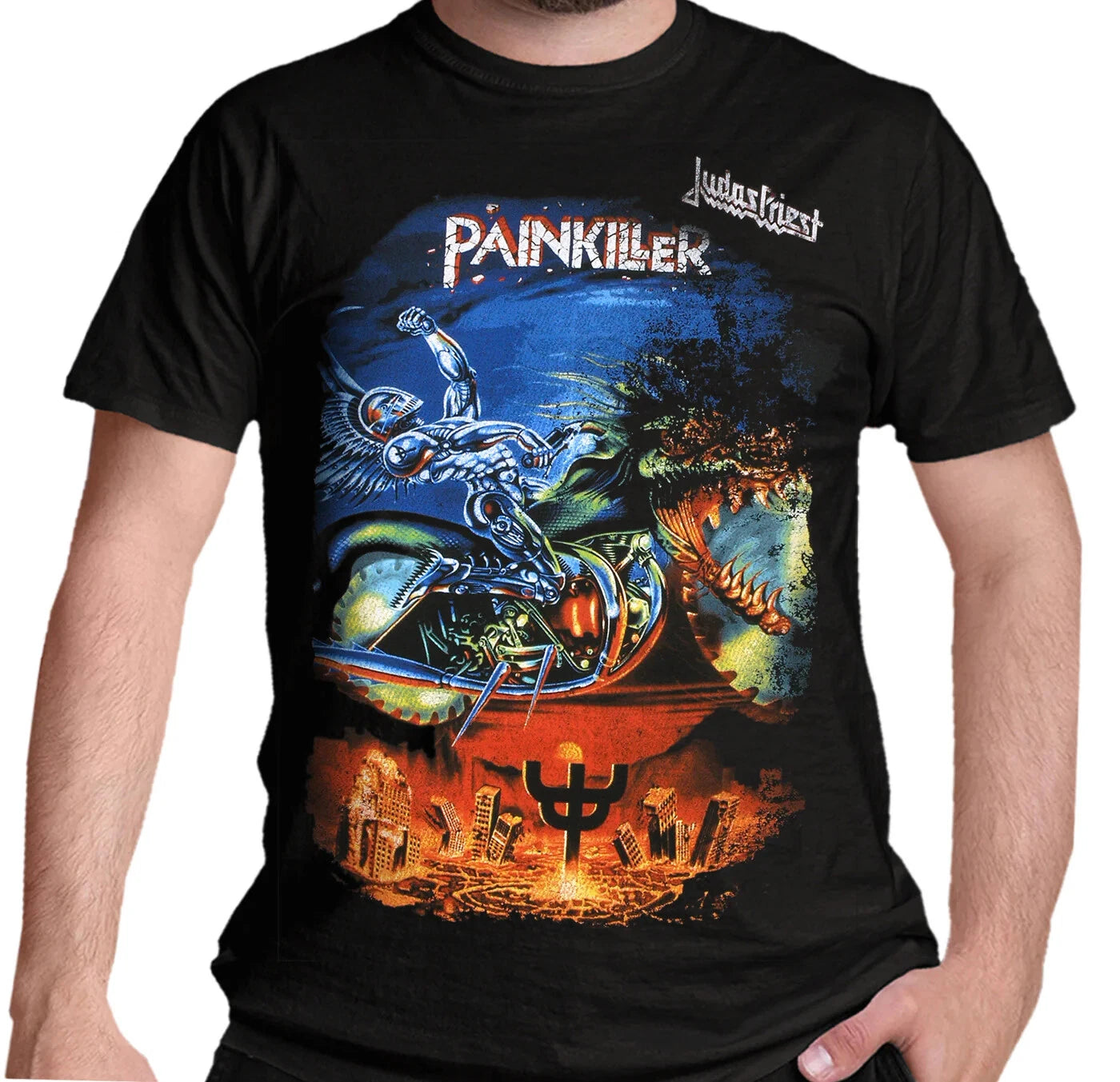 Official Judas Priest T Shirt Painkiller Black New S M L XL XXL