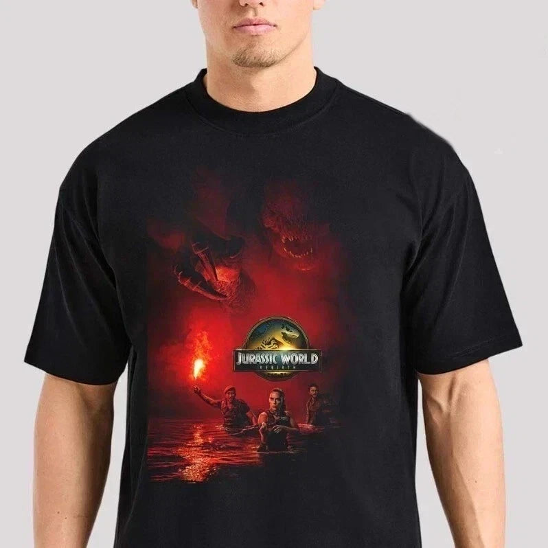 Jurassic World Rebirth July 2 2025 T-Shirt Unisex Full Size Tee Bella Canvas