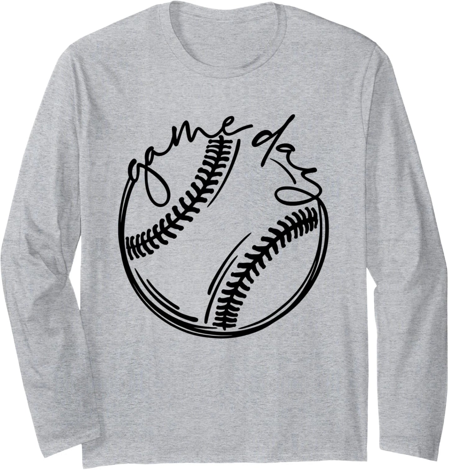 Game Day Vibes Softball Season Baseball Season Gifts Long Sleeve Tshirt