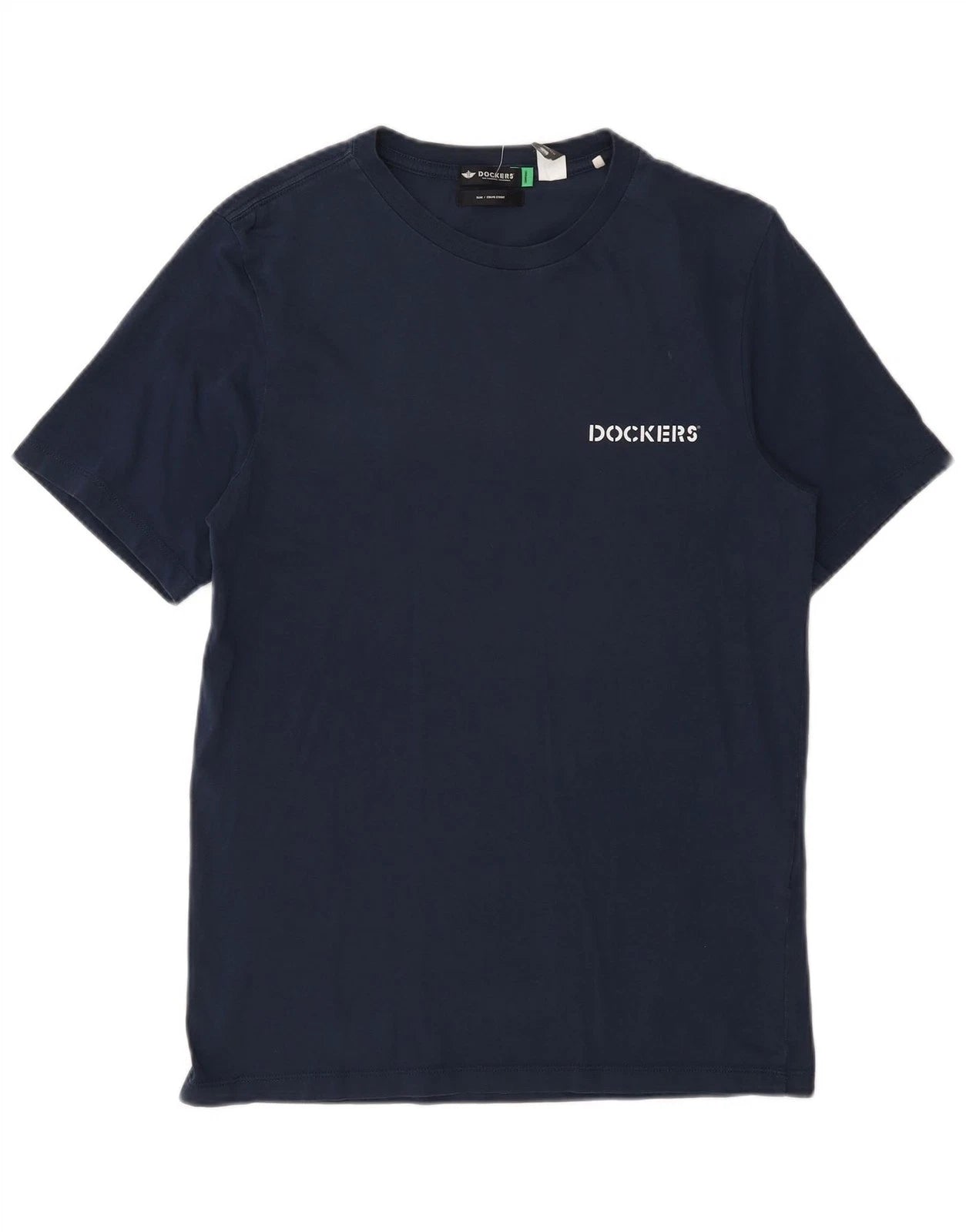 Dockers Mens Slim Fit T-Shirt Top XS Navy Blue Cotton AK02