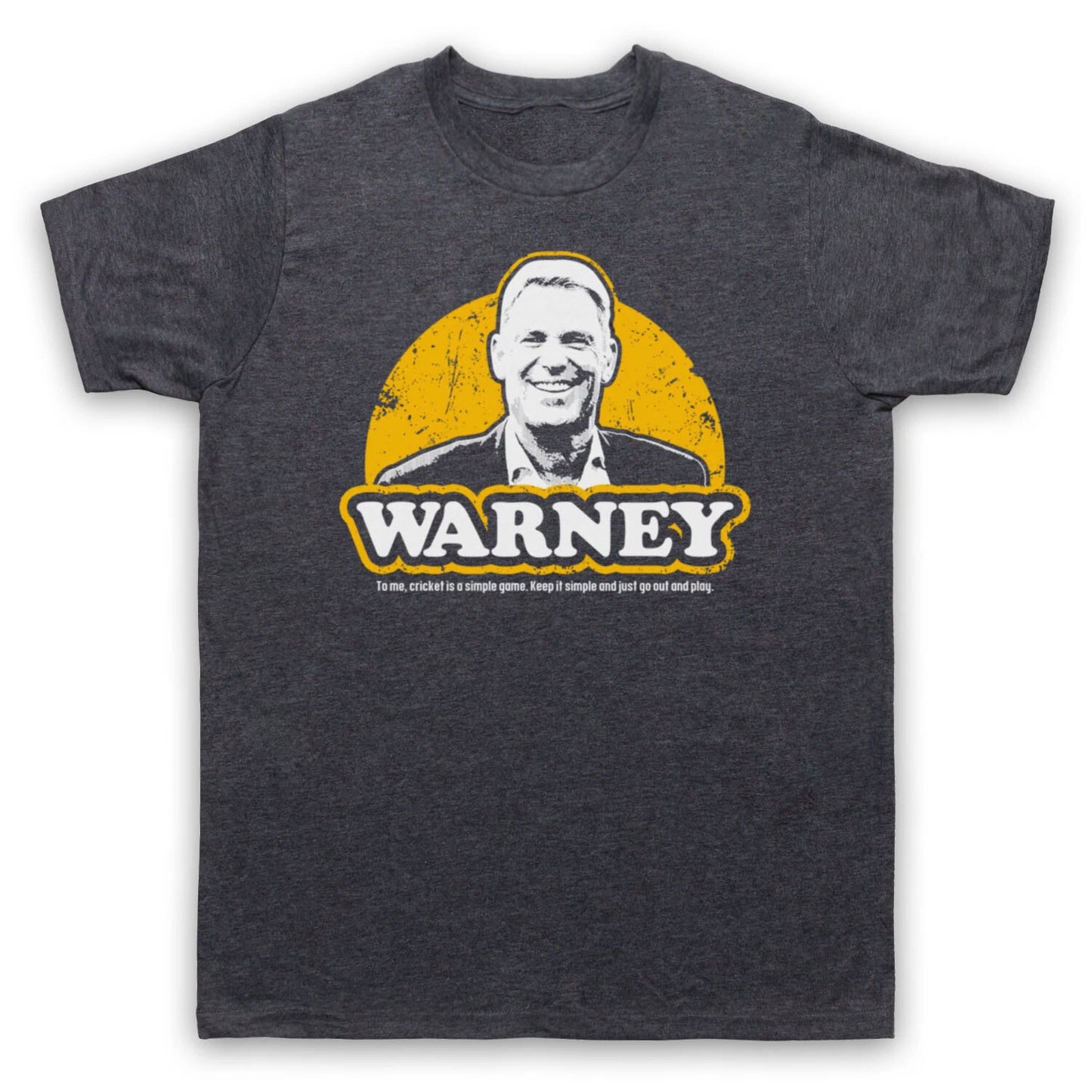 WARNEY AUSTRALIA CRICKET SIMPLE GAME SPIN BOWLER LEGEND MENS & WOMENS T-SHIRT