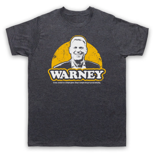 WARNEY AUSTRALIA CRICKET SIMPLE GAME SPIN BOWLER LEGEND MENS & WOMENS T-SHIRT