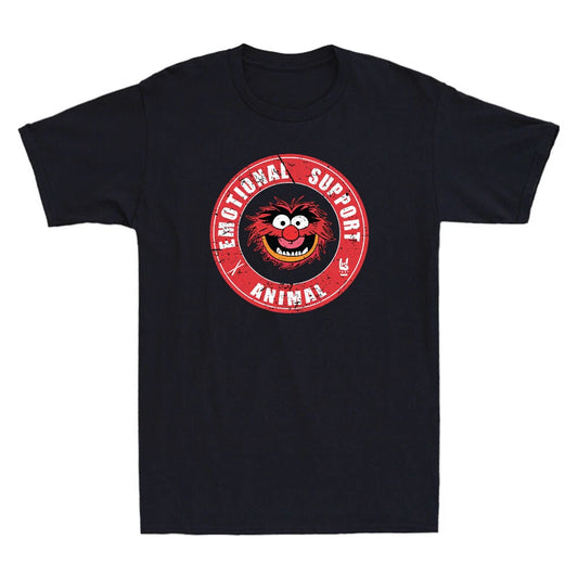 Muppets Emotional Support Animal Funny Meme Vintage Men's Short Sleeve T-Shirt