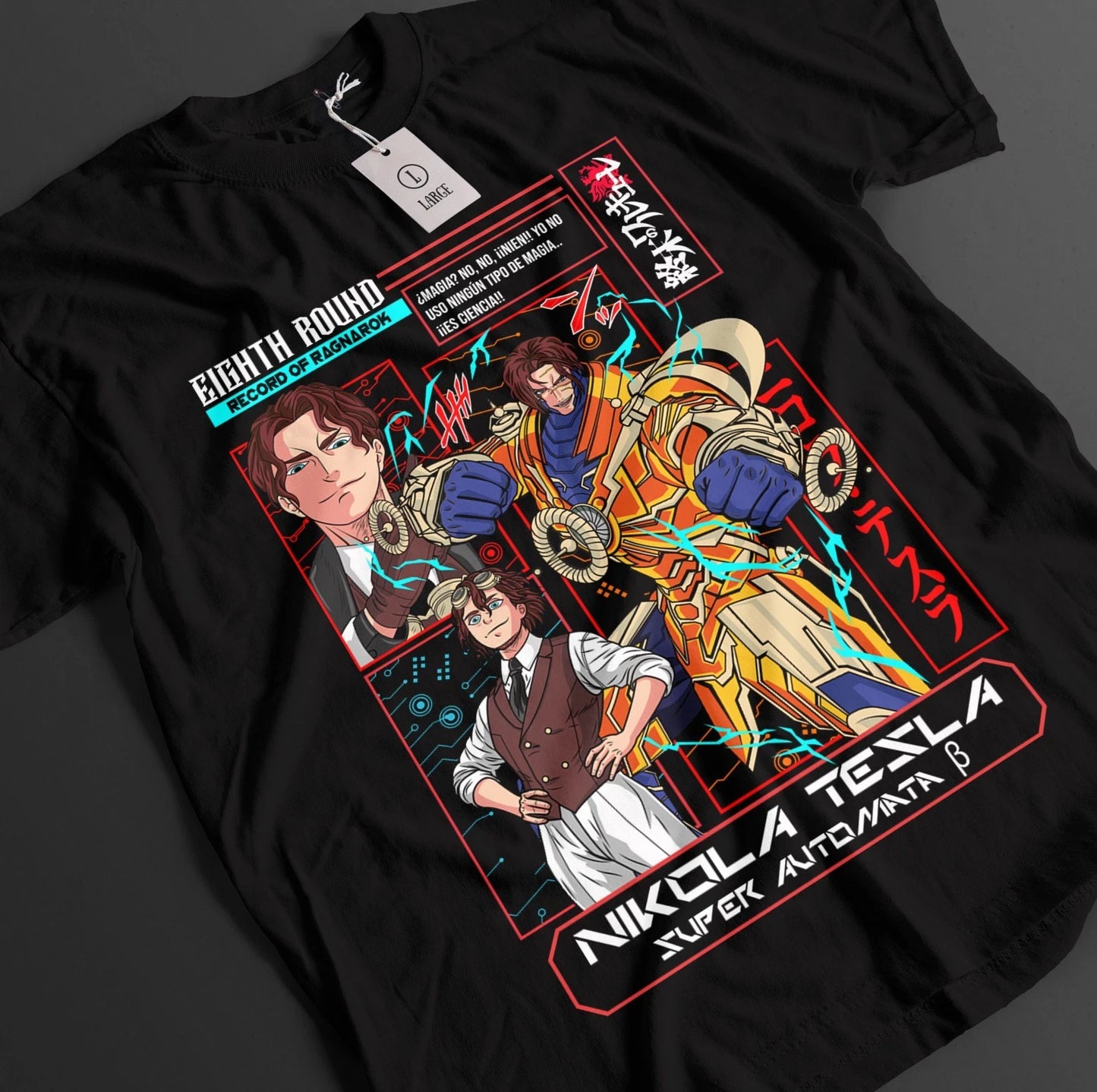Record Of Ragnarok Shirt Jack The Ripper Tshirt Buda T-Shirt Adam Top Anime Tee