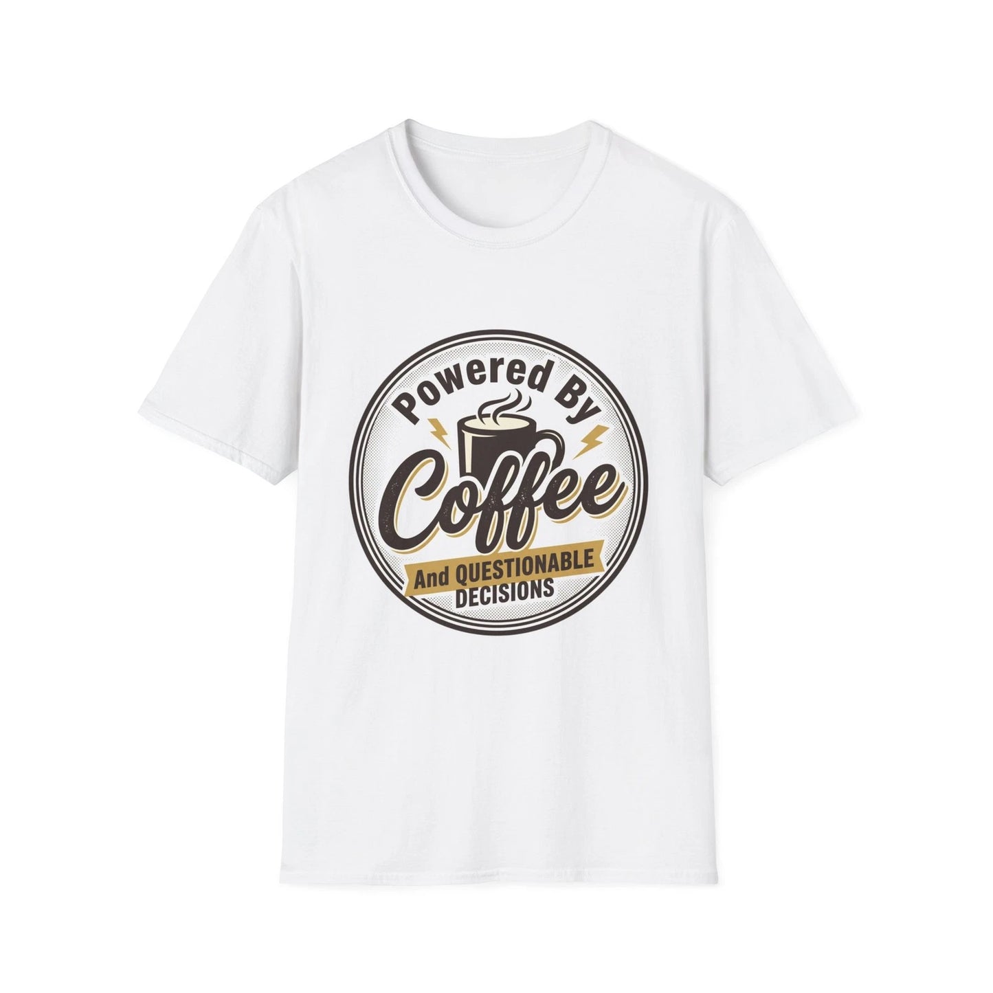 Powered By Coffee T-Shirt | Coffee Mug Graphic Tee